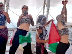 Ativistas da flotilha de Gaza criticados por dança provocativa enquanto exigiam a libertação do acusado de predador sexual Ativistas da flotilha de Gaza criticados por dança provocativa enquanto exigiam a libertação do acusado de predador sexual
