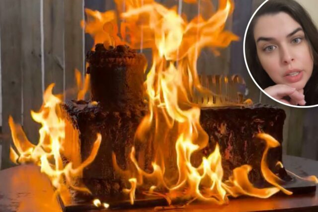 Baker fez um bolo de US$ 600 para o namorado Baker fez um bolo de US$ 600 para o namorado do cliente e depois ateou fogo: não gostamos de trapaceiros