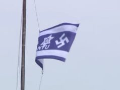 Bandeira do mal na NYU mostra o que os odiadores realmente pensam Bandeira do mal na NYU mostra o que os odiadores realmente pensam
