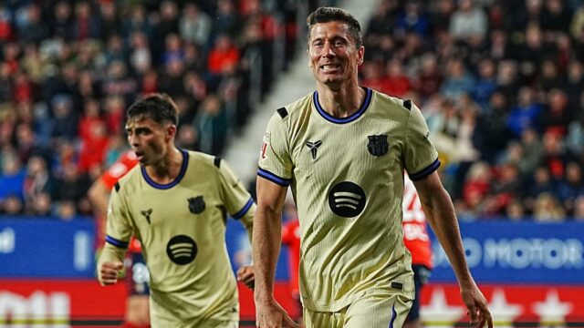 Barcelona está prestes a conquistar o título da La Liga novamente após vitória por 2 a 1 sobre o Osasuna
