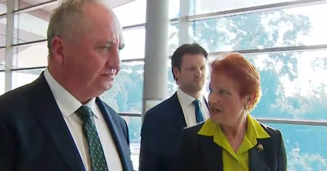 Barnaby Joyce explica o momento em que o assessor de Pauline Hanson diz ao repórter para ‘calar a boca’
