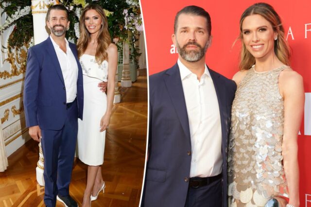 Bettina Anderson compartilha um vislumbre das alianças de casamento dela Bettina Anderson compartilha um vislumbre das alianças de casamento dela e de Donald Trump Jr depois de se casar oficialmente