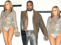 Bianca Censori dispensa calças para sair à noite com Kanye West Bianca Censori dispensa calças para sair à noite com Kanye West