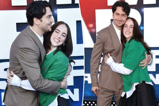 Billie Eilish e Nat Wolff fazem estreia no tapete vermelho na estreia do filme show 'Hit Me Hard and Soft: The Tour'
