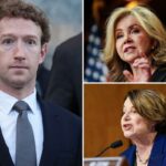 Blackburn e Klobuchar criticam Mark Zuckerberg por proibir anúncios de escritórios de advocacia para vítimas de vício em mídia social: 'Perturbador'