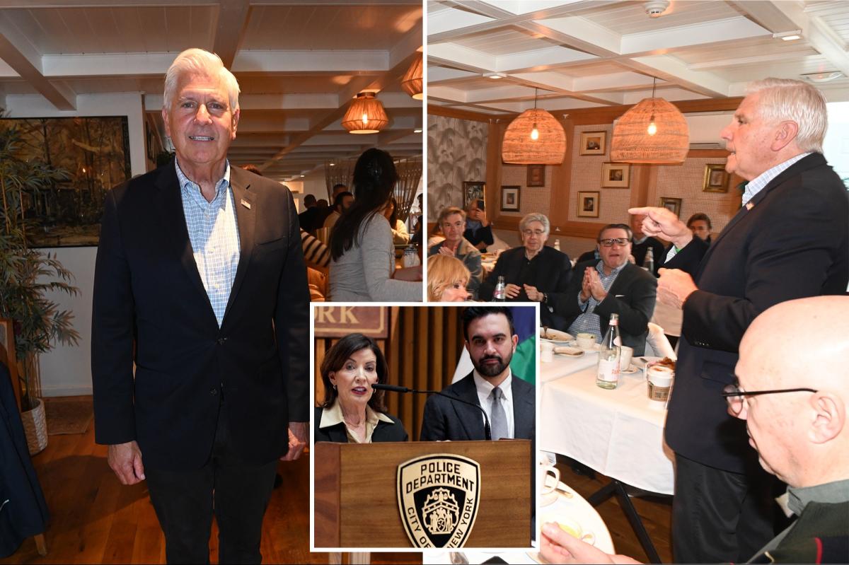 Blakeman corteja a elite abastada de Nova York no café da manhã poderoso dos Hamptons