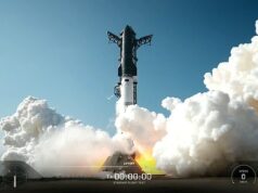 Bola de fogo extraordinária durante o pouso tenso do teste SpaceX da nave estelar preparada para transportar humanos à lua SpaceX Starship 12, a terceira versão da nave da empresa, foi lançada com sucesso às 18h30 horário do leste dos EUA em 22 de maio