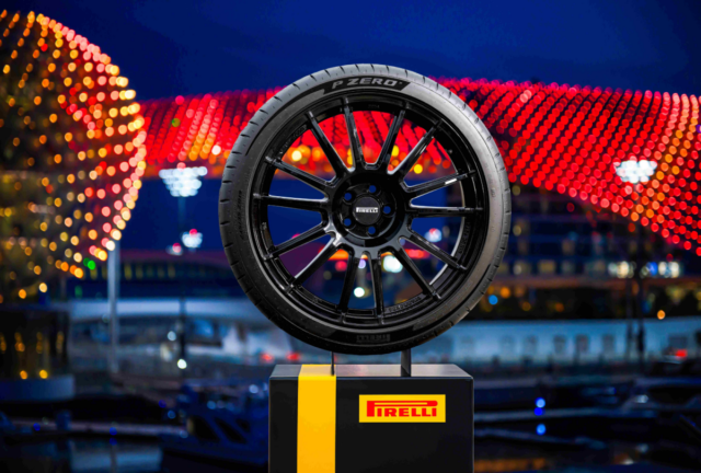 Pirelli P-Zero tire.