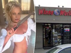Britney Spears filmada em uma loja de bebidas antes de supostas travessuras em restaurantes com facas Britney Spears filmada em uma loja de bebidas antes de supostas travessuras em restaurantes com facas