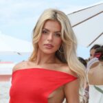 Brooks Nader zomba de seus últimos Nip Slips antes de receber o prêmio Breakthrough Fashion Talent