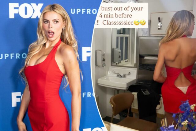 Brooks Nader evita por pouco o mau funcionamento do guarda-roupa minutos antes de 'Baywatch' reiniciar o tapete vermelho
