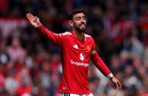 Bruno Fernandes reage ao empate no recorde de assistências da Premier League Bruno Fernandes reage ao empate no recorde de assistências da Premier League