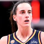 Indiana Fever star Caitlin Clark in game against Nigeria National Team