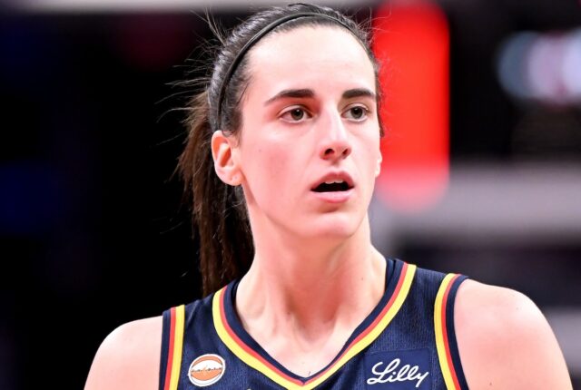 Indiana Fever star Caitlin Clark in game against Nigeria National Team