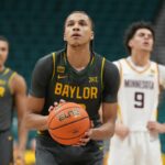 Cameron Carr #43 of the Baylor Bears