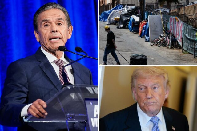 Candidato democrata ao governo da Califórnia e ex-prefeito de Los Angeles critica partido por culpar Trump pelas crises de falta de moradia e acessibilidade
