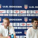 USA's defender Tim Ream poses with his jersey during the announcement of the The US Men's National Team's 2026 World Cup roster is announced in New York, on May 26, 2026. (Photo by TIMOTHY A. CLARY / AFP via Getty Images)