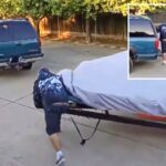 Carma instantâneo para o bandido que roubou o amado barco da garagem dos proprietários: 'Nós rimos por último'