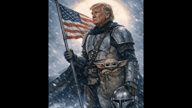 Casa Branca publica imagem de Trump como o Mandaloriano para comemorar o Dia de Star Wars
