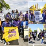 Centenas de pessoas se manifestam após reclamação 'bomba' expor condições de trabalho com risco de vida em JFK, LGA