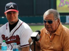 Chipper Jones ‘tão triste’ após a morte de Bobby Cox: ‘Um segundo pai’ Chipper Jones e Bobby Cox.