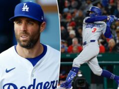 Chris Taylor, ex-Dodgers All-Star, se aposenta aos 35 anos Jogador dos Dodgers, Jason Heyward, de uniforme.