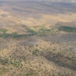 Os investigadores recolheram amostras de gás para o estudo numa fonte termal na área de Gwisho, na Zâmbia. - P. Vivien-Neal/Kalahari Geo-Energy & MC Daly/Universidade de Oxford, Reino Unido