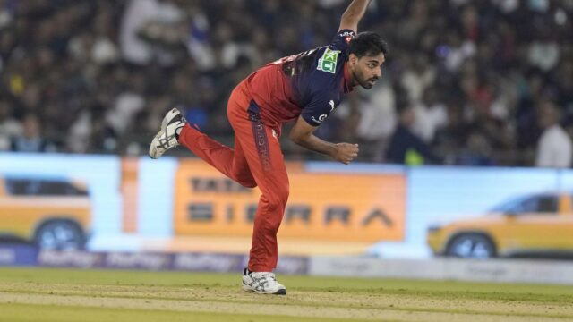 Classificações de jogadores RCB vs MI, IPL 2026: Bhuvneshwar Kumar, Corbin Bosch no topo da tabela; Confira a classificação completa
