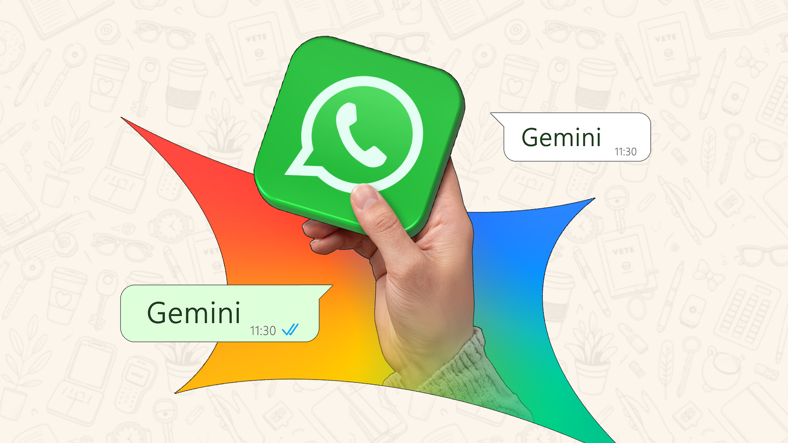 Comecei a usar o Gemini com o WhatsApp e isso mudou o jogo