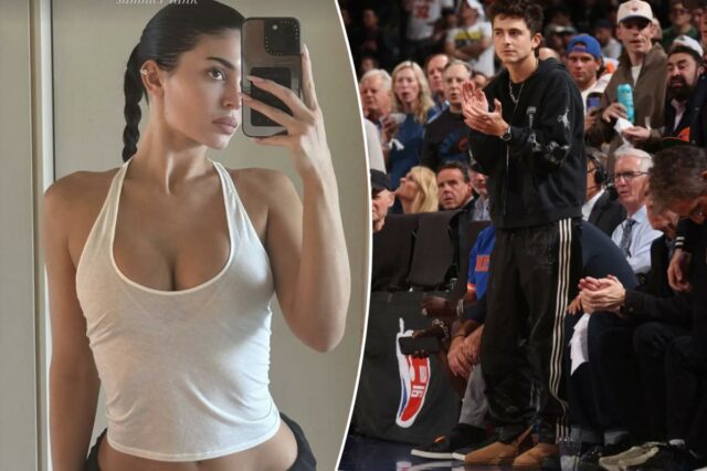 Como Kylie Jenner gostou das vitórias do Knicks no jogo Como Kylie Jenner gostou das vitórias do Knicks no jogo 2, além de Timothée Chalamet