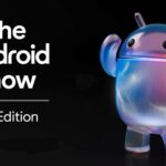 Logotipo do Android 17 com o mascote do Android aparecendo na parte inferior.