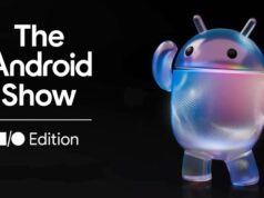 Como assistir ao Android Show I/O Edition em 12 de maio Logotipo do Android 17 com o mascote do Android aparecendo na parte inferior.