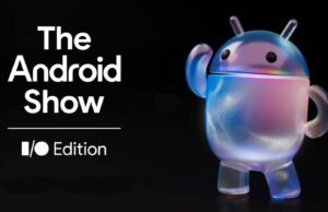 Como assistir ao Android Show I/O Edition em 12 de maio Logotipo do Android 17 com o mascote do Android aparecendo na parte inferior.
