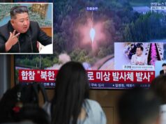 Coreia do Norte lança mísseis balísticos sobre o mar em última demonstração de força Uma tela de TV mostra uma reportagem do projétil não identificado da Coreia do Norte, com imagens de arquivo durante um programa de notícias na estação ferroviária de Seul, em Seul, Coreia do Sul, terça-feira, 26 de maio de 2026.
