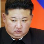 North Korean Supreme Leader Kim Jong Un grimases during a press confernce,  June 19, 2024, in Pyongyang, North Korea.