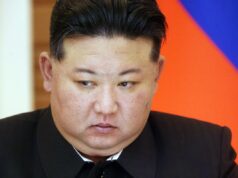 Coreia do Norte pode ter resposta nuclear se Kim Jong-un for assassinado North Korean Supreme Leader Kim Jong Un grimases during a press confernce, June 19, 2024, in Pyongyang, North Korea.