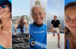 Corpos de quatro mergulhadores italianos desaparecidos localizados em caverna marítima nas Maldivas Muriel Oddenino, Federico Gualtieri, Monica Montefalcone, Gialunca Benedetti e Giorgia Sommacal. - Facebook/Universidade de Gênova/Albatros Top Boat/Instagram