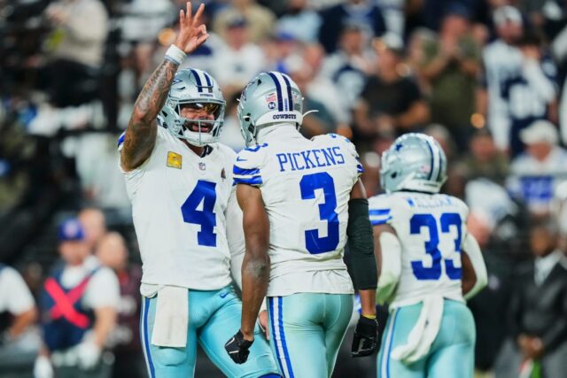 Dallas Cowboys QB Dak Prescott and WR George Pickens