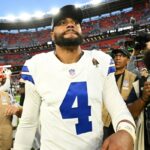 Dak Prescott #4 of the Dallas Cowboys