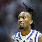 Kansas Jayhawks standout Darryn Peterson plays in game against California Baptist at NCAA Tournament