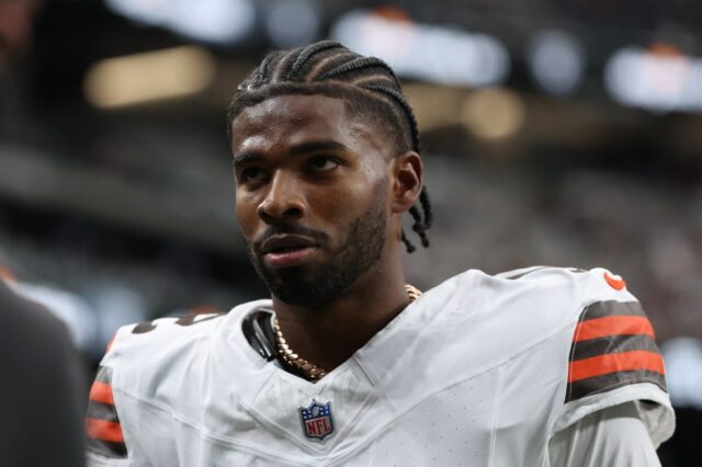 Shedeur Sanders #12 of the Cleveland Browns