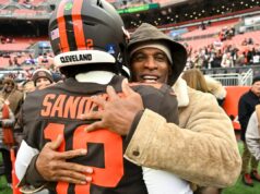 Deion Sanders quer conversar com Todd Monken dos Browns sobre Shedeur Colorado head coach Deion Sanders and Cleveland Browns QB Shedeur Sanders