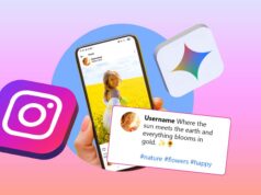 Deixei Gêmeos escrever minhas legendas no Instagram por uma semana e ninguém percebeu um telefone mostrando um bate-papo com o Google Gemini ao lado do logotipo do Gemini