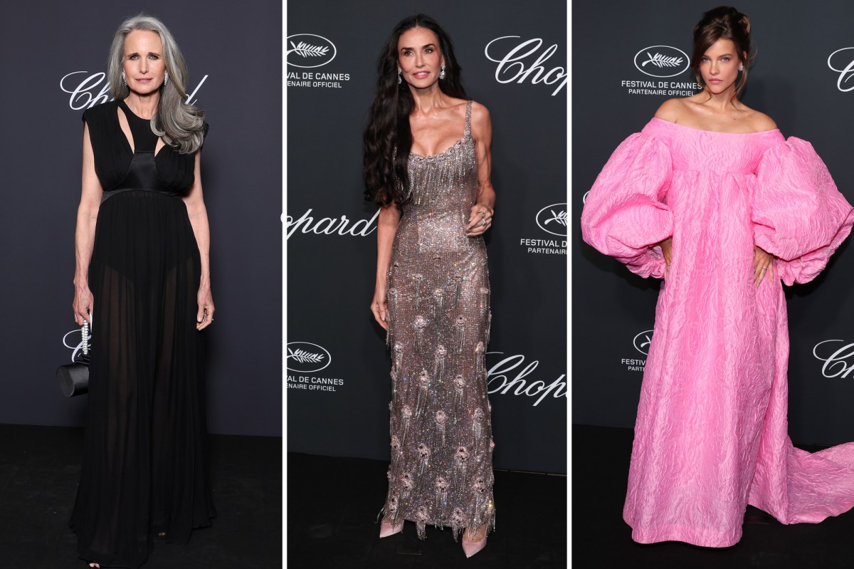 Demi Moore participa do photocall do Troféu Chopard no 79º Festival Anual de Cinema de Cannes