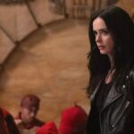Jessica Jones (Kristen Ritter), Punho de Ferro (Finn Jones), Demolidor (Charlie Cox) e Luke Cage (MIke Colter) em