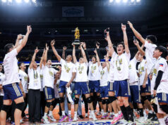 Depois de chegar ao final da temporada do UAAP, Obed Mukaba ainda está pensando no retorno do NU Obed Mukaba NU Bulldogs campeões vs FEU Tamaraws UAAP Temporada 88 finais de vôlei masculino