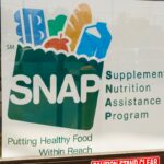 Stock image/file photo: A SNAP sign in a retailer window.