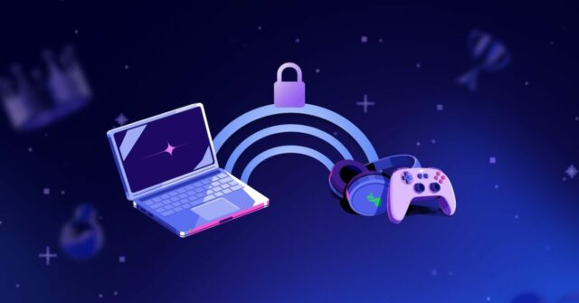 Discord agora usa criptografia ponta a ponta para todas as Discord agora usa criptografia ponta a ponta para todas as chamadas de voz e vídeo por padrão Gráfico promocional mostra um laptop e um controlador de jogos com cadeado