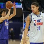 Dividindo as opções de guarda para o Nets em 6º lugar no draft da NBA após uma combinação de close-up