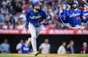 Dodgers rebateu três home runs, segurou Angels em duas rebatidas na goleada Dodgers rebateu três home runs, segurou Angels em duas rebatidas na goleada